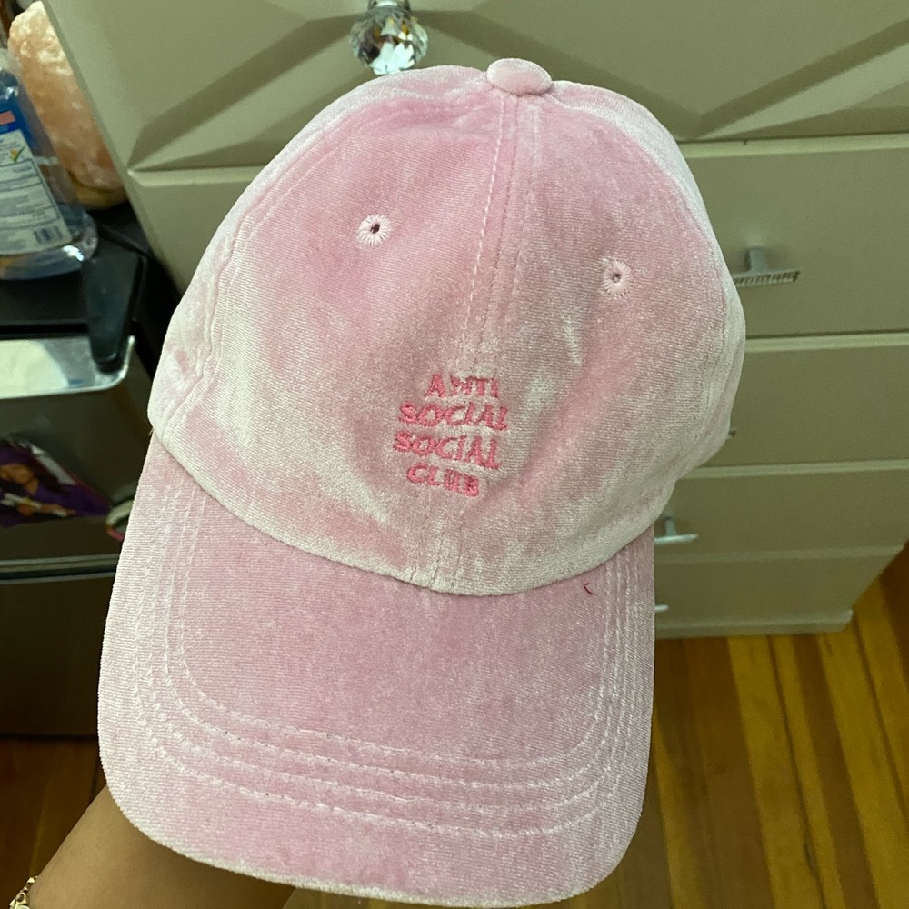 Antisocial social club velvet hat